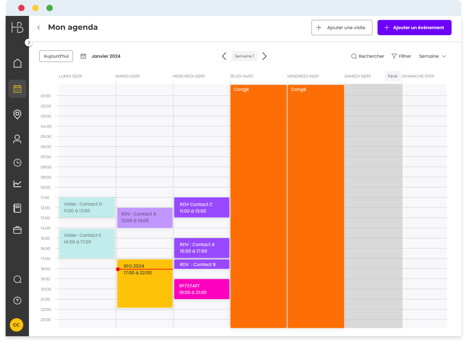 Hive&bees-crm-view